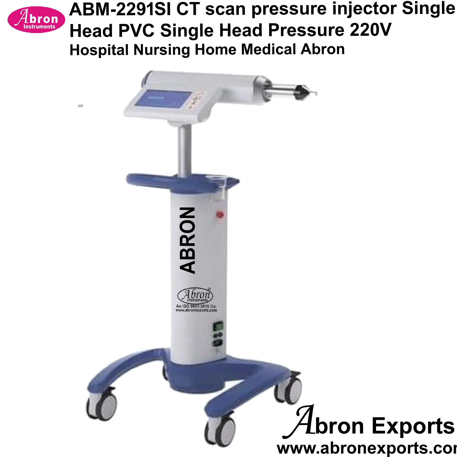 CT Scan Pressure Injector Single Head PVC Single Head Pressure 220V Hospital Nursing Home Medical Abron ABM-2291SI 
